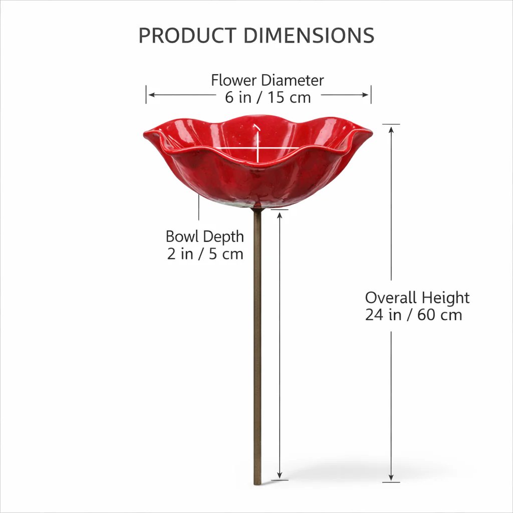 šHandmade Metal Flower Garden Stakeš¦