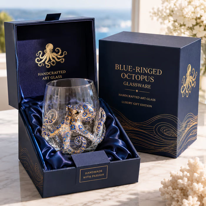 đ„Last Day 49% OFF-đArtisanal Blue Ringed Octopus Glassware
