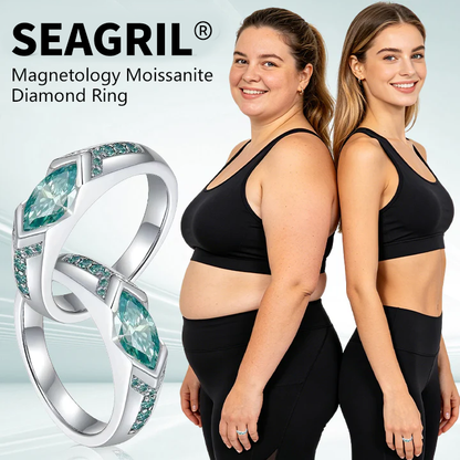 SEAGRIL® Magnetology Moissanite Diamond Ring