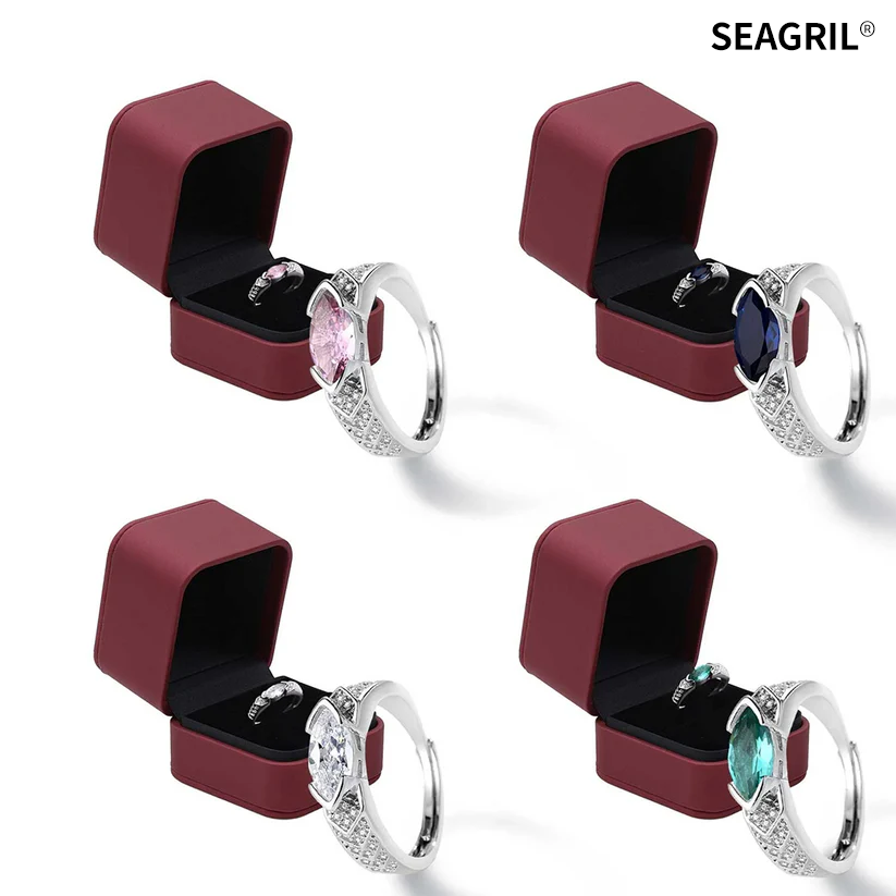 SEAGRIL® Magnetology Moissanite Diamond Ring