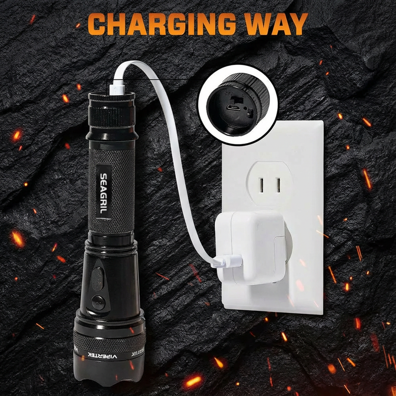 💥 Hot Special Discount 75% OFF ️🔦 SEAGRIL 75M Stun Flashlight ⚡