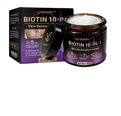 Made and Shipped from USA ✨SEAGRIL® Biotin 10-in-1 Skin Restoration Cream 🍀