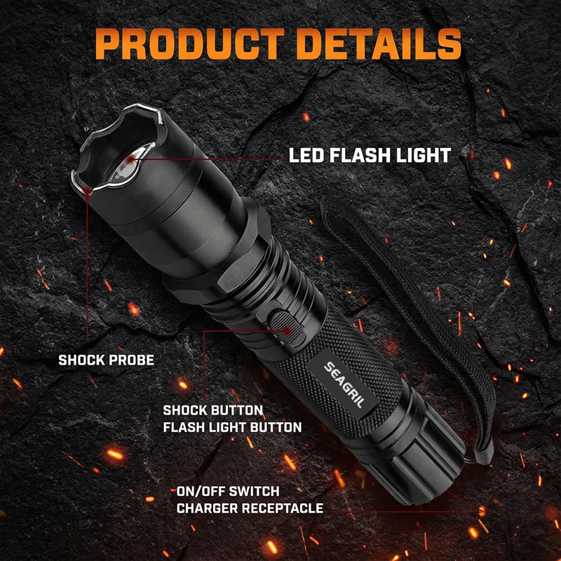 💥 Hot Special Discount 75% OFF ️🔦 SEAGRIL 75M Stun Flashlight ⚡