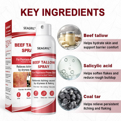SEAGRIL® Beef Tallow Spray for Itchy, Flaky Psoriasis Skin 1